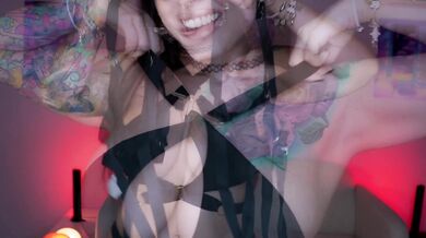 Busty Goth Haul Try-on (banned youtube Halloween video)