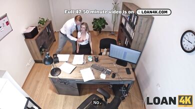 LOAN4K. Andrea is divorcing and cheating on her husband with a office dick. Hot sex with Andrea & St