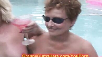 3 Slutty GRANNIES public SEX
