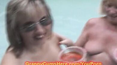 3 Slutty GRANNIES public SEX