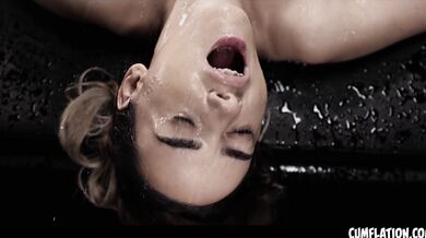 Cum Slut Alice Zaffyre Gets Her Pussy Pumped - Extreme Cumflation With Sexy 18 Years Old Teen