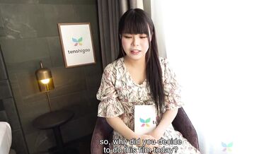 Sexy Amateur Japanese girl interview to be Japan Adult Video star - pussy licking pt 3 4K Must See!