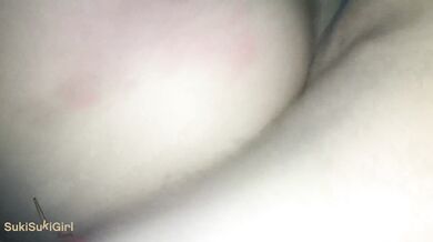 Green Eyed Asian THROATFUCK white cock POV & gets creampie Sukisukigirl