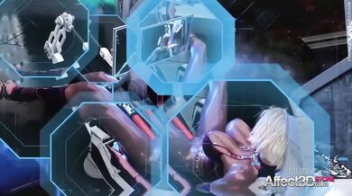 Scifi Futanari Animation In A Spaceship