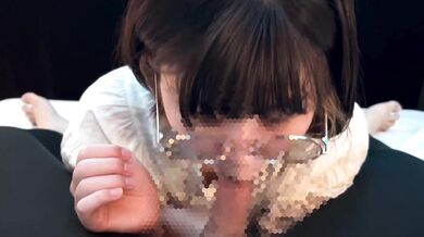 Junior college girl gives blowjob and cum in mouth and gokkun before going out