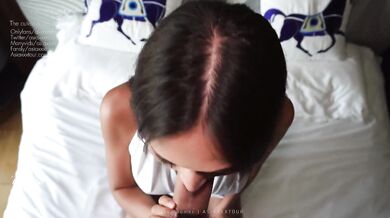 Asian Teen Fake Casting turns into Blowjob Deepthroat session