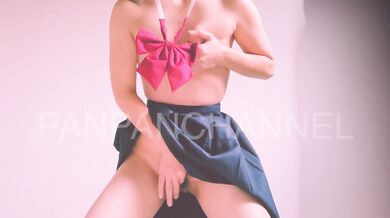 【個人撮影】女子高生/制服/素人/激しい/首絞め/クリイキ/ディルド/オナニーHigh Schoolgirl Uniform,Amateur,Choking,Masturbation