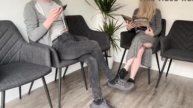 Oh My God! Caught Red-Handed! Girl Discovers Me Masturbating in Doctor's Waiting Room.