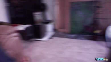 After getting out of detention cute teen gets banged by strangers on the street