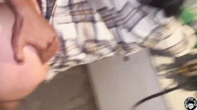 busty stepmom lets lil d hit while dad's at work pt 1