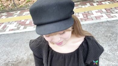 Keiko has tiny tits and a big juicy Japanese amateur ass and shaved pussy - MUST SEE 1st porn pt 1