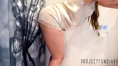 Lady Satin In Lady In Satin Dress Doing A Glory Hole Fuck - Projectsexdiary