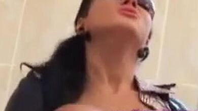 Hot bitch in latex suit