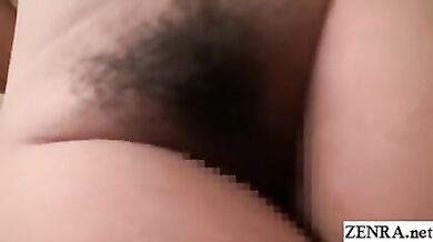 JAV body check striptease with curvy amateur Subtitled