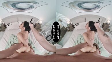 UP CLOSE VR - POV Hot Babe Jade Kimiko Struggles Taking Your MASSIVE Cock! SHAKING ORGASM CUMSHOT - Petite Deepthroat