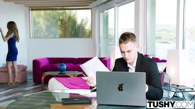 TUSHY Stunning Little Angel Seduces Sugar Daddy's Assistant