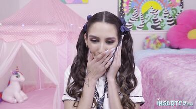 skinny latina gets fucked meanwhile call his dad