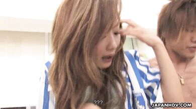 Asian brunette woman