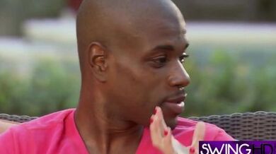 Couples sit at living room as they meet and greet before the party (Couple_Porn )