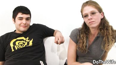 Black Stud Rails Cuckolding Wife Jenny Leigh as Hubby Watches