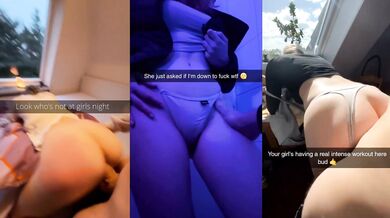 college girls snapchat compilation of dirty fucking TRIPLE SCREEN