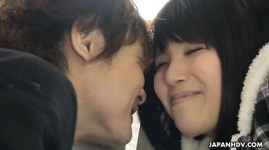 Sena Sakura Sucks, Rubs And Licks Her Fishing Partner's Cock - Sakura Sena