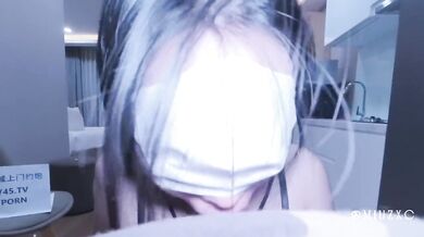 Squirting sperm on sexy Asian teen after date night / Phim sex Việt Nam