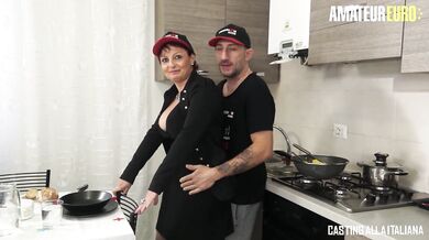 CastingAllaItaliana - Big Tits Mature Housewife First Rough Anal Audition