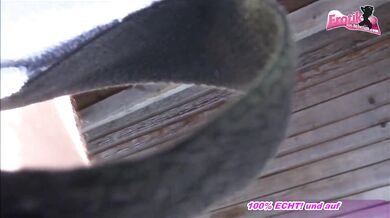 Redhead Glasses Wearer Fucks On A Raised Perch