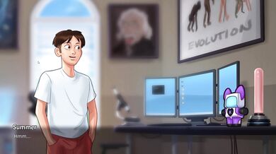 Summertime Saga Hot Teacher Okita Gets her Dripping Wet Pussy Pounded by Hard Cock