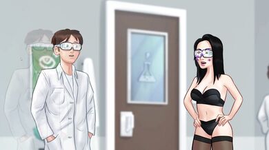 Summertime Saga Hot Teacher Okita Gets her Dripping Wet Pussy Pounded by Hard Cock