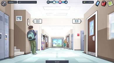 Summertime Saga Hot Teacher Okita Gets her Dripping Wet Pussy Pounded by Hard Cock