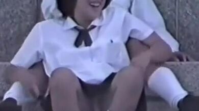 School girls under panties are all exposed