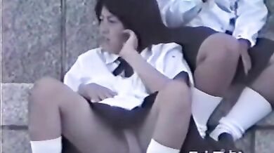 School girls under panties are all exposed
