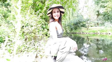 SCOUT69 - GERMAN SCOUT - Skinny Teen Jenny Stella Talk to Hard Anal Sex Casting in Berlin