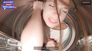 Typical Problems With Washing Machine - Girl loves feeling that dick deep in her pink wet pussy