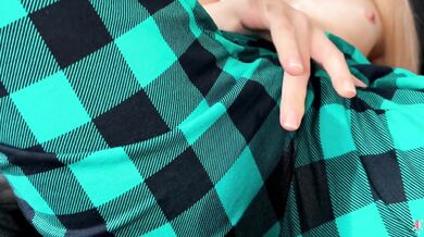 Squirt Left and Right: Girl Forgot to Take Off Her Pajama Pants