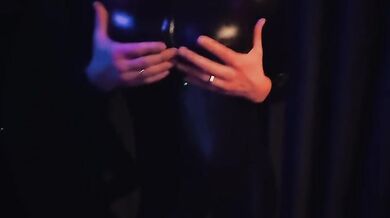 This blowjob slut wants to showoff her new catsuit, teasing with her big boobs