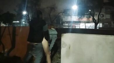 girl flashing naked in the street fucking in public voyeurs and caught by the police