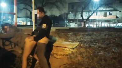 girl flashing naked in the street fucking in public voyeurs and caught by the police