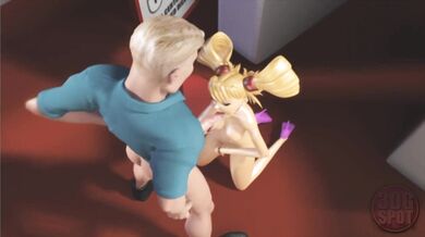 3DGSPOT - Busty Blonde Bimbo Can't Resist Fucking All Her Holes COMPILATION! 3D ANIMATION!