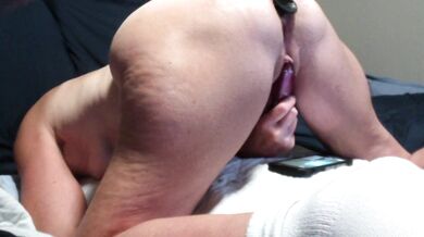 Hot Milf Has Her Ass Trained With Big Butt Plug While She Vibes HerPussy