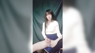 男の娘オナニーJapanese crossdresser teasing