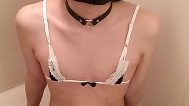 Japanese Femboy Crossdresser Maid Masturbate