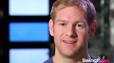 Amazing swing party with hot lesbian action