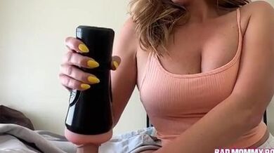 Badmommypov Annie King Helps Her Stepson Jerk Off Young Boobs