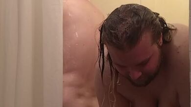 T4T Couple; Buttassnaked Transfemme & Bareassnaked Transmasc Shower Together