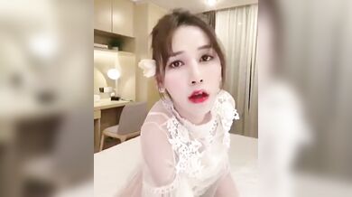 sexy and sissy Thai femboy masturbating her cock and she cum little drops of semen