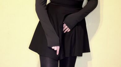 Your stepsister rubs her clit to cum, My black side 1