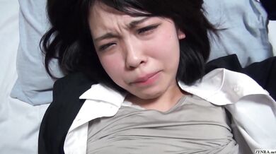 Bottomless Japanese female employees after work sex party
